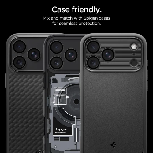 Szkło na aparat Spigen Glas.tR EZ Fit Optik Pro 2-Pack do iPhone 18 Pro Max / 18 Pro, ciemno-szare (5/12)