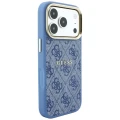 Etui Guess Embossed 4G Classic do iPhone 18 Pro / 17 Pro do MagSafe, niebieskie