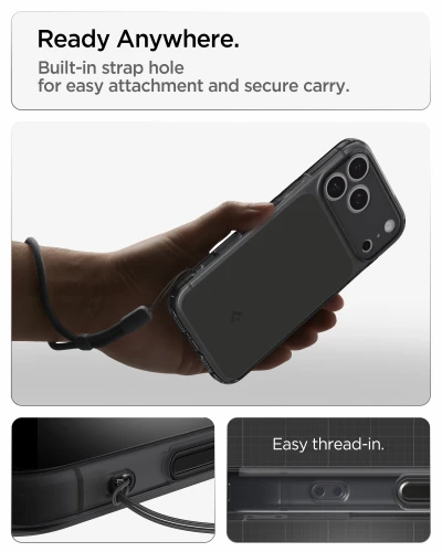 Etui Spigen Ultra Hybrid T Mag (CC) do MagSafe do iPhone 18 Pro, przydymione-czarne (8/15)