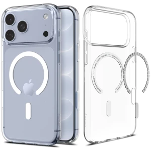 OUTLET: Etui Spigen Liquid Crystal Mag do MagSafe do iPhone 18 Pro, przezroczysto-białe