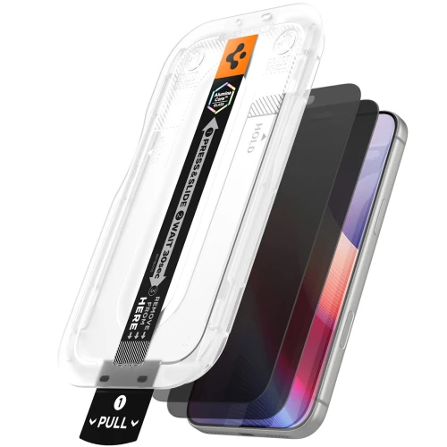 Szkło prywatyzujące do etui + Aplikator Spigen Glas.tR EZ Fit Pro Privacy 2-Pack (AC) do iPhone 18 Pro Max (2/14)