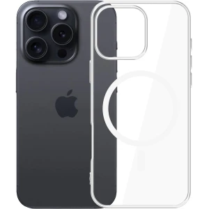 OUTLET: Etui 3mk Clear MagCase do MagSafe, do iPhone 16 Pro, przezroczysto-białe