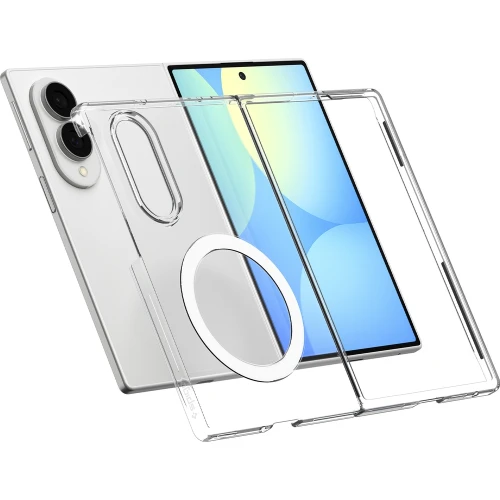 Etui Spigen Air Skin Mag do MagSafe do Galaxy Z Fold8, przezroczysto-białe