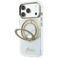 Etui Guess IML Ring Stand 360 Script Metal Logo do iPhone 18 Pro Max / 17 Pro Max, przezroczyste (2/8)