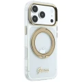 Etui Guess IML Ring Stand 360 Script Metal Logo do iPhone 18 Pro Max / 17 Pro Max, przezroczyste (4/8)