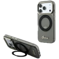 Etui Guess IML Ring Stand 360 Script Metal Logo do iPhone 18 Pro Max / 17 Pro Max, czarne (1/7)