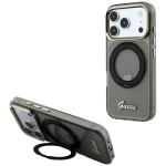 Etui Guess IML Ring Stand 360 Script Metal Logo do iPhone 18 Pro Max / 17 Pro Max do MagSafe, czarne