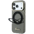 Etui Guess IML Ring Stand 360 Script Metal Logo do iPhone 18 Pro Max / 17 Pro Max, czarne (2/7)