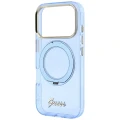 Etui Guess IML Ring Stand 360 Script Metal Logo do iPhone 18 Pro Max / 17 Pro Max, niebieskie (6/8)