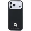 Etui Karl Lagerfeld Grained Karl Head Metal do iPhone 18 Pro Max / 17 Pro Max czarne (3/8)