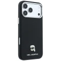 Etui Karl Lagerfeld Grained Karl Head Metal do iPhone 18 Pro Max / 17 Pro Max czarne (4/8)