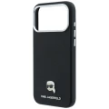 Etui Karl Lagerfeld Grained Karl Head Metal do iPhone 18 Pro Max / 17 Pro Max czarne (6/8)