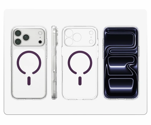 Etui Spigen Ultra Hybrid Mag do MagSafe do iPhone 18 Pro Max / 17 Pro Max, przezroczysto-fioletowe (5/16)