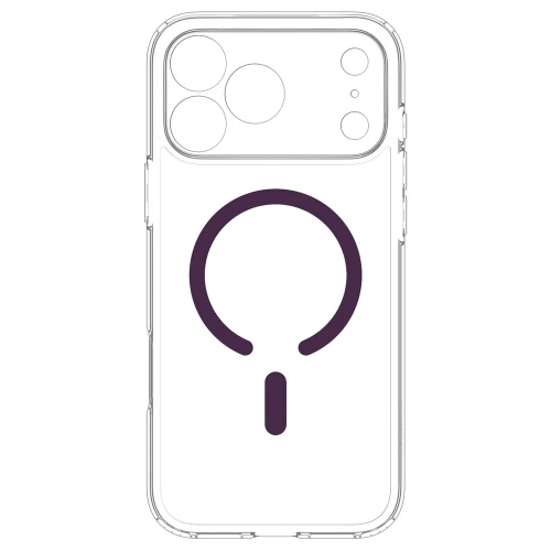 Etui Spigen Ultra Hybrid Mag do MagSafe do iPhone 18 Pro / 17 Pro, przezroczysto-fioletowe (12/16)