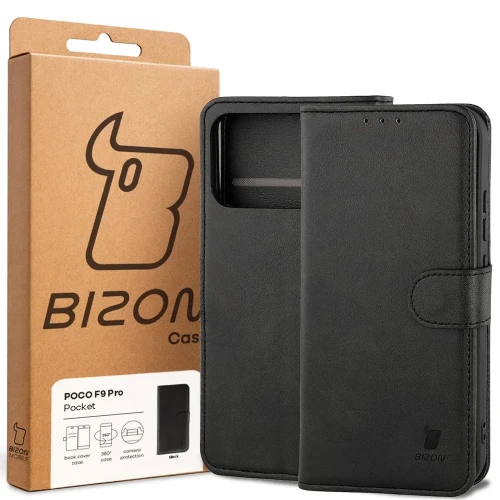 Etui z klapką Bizon Case Pocket do Xiaomi POCO F9 Pro, czarne (6/6)