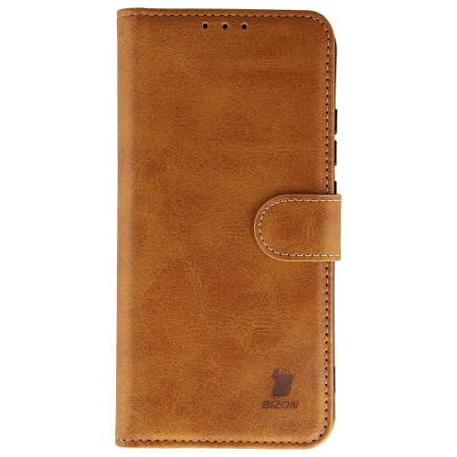Etui z klapką Bizon Case Pocket do Xiaomi POCO F9 Pro, brązowe (2/6)