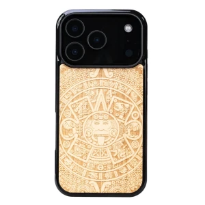 Drewniane etui Bewood Kalendarz Aztecki Aniegre do iPhone 18 Pro / 17 Pro