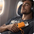 Powerbank indukcyjny 3mk incharge Genesis Qi 2.2 do MagSafe, 25W, USB-C PD 45W, 10 000mAh z wbudowanym kablem USB-C, pomarańczowy (3/8)