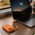 Powerbank indukcyjny 3mk incharge Genesis Qi 2.2 do MagSafe, 25W, USB-C PD 45W, 10 000mAh z wbudowanym kablem USB-C, pomarańczowy (7/8)