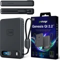 Powerbank indukcyjny 3mk incharge Genesis Qi 2.2 do MagSafe, 25W, USB-C PD 45W, 10 000mAh z wbudowanym kablem USB-C, czarny (1/8)