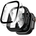 Etui + szkło Tech-Protect Defense do Apple Watch Ultra 4 49mm / 3 49mm / 2 49mm / 1 49mm, 2 sztuki, czarne, przezroczyste (1/11)