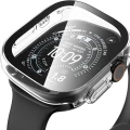 Etui + szkło Tech-Protect Defense do Apple Watch Ultra 4 49mm / 3 49mm / 2 49mm / 1 49mm, 2 sztuki, czarne, przezroczyste (2/11)