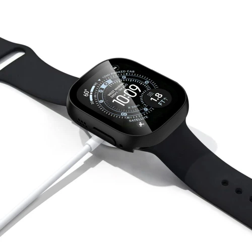Etui + szkło Tech-Protect Defense do Apple Watch Ultra 4 49mm / 3 49mm / 2 49mm / 1 49mm, 2 sztuki, czarne, przezroczyste (8/11)