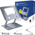 Podstawka pod laptop i tablet do 17,3", 3mk Solid Stand, obrót 360°, srebrna (1/7)
