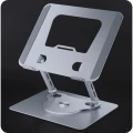 Podstawka pod laptop i tablet do 17,3", 3mk Solid Stand, obrót 360°, srebrna (7/7)