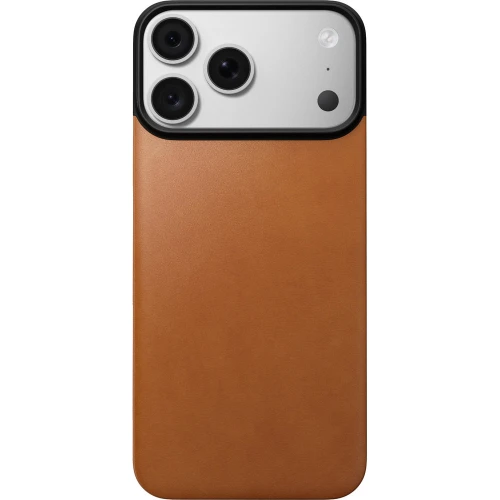 Skórzane etui Nomad Magnetic Leather Back Horween Series do MagSafe do iPhone 18 Pro Max / 17 Pro Max, jasnobrązowe (2/8)