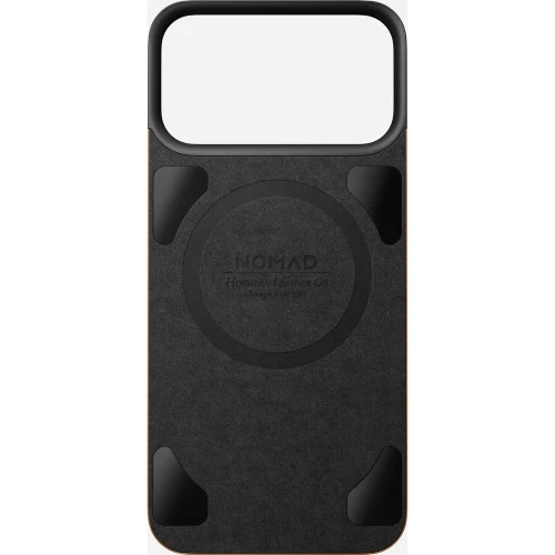 Skórzane etui Nomad Magnetic Leather Back Horween Series do MagSafe do iPhone 18 Pro Max / 17 Pro Max, jasnobrązowe (3/8)