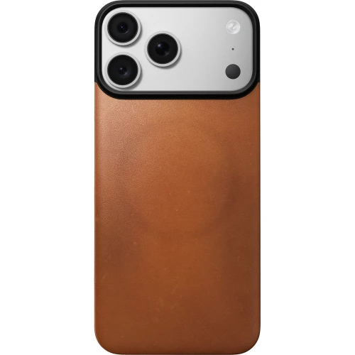 Skórzane etui Nomad Magnetic Leather Back Horween Series do MagSafe do iPhone 18 Pro Max / 17 Pro Max, jasnobrązowe (4/8)