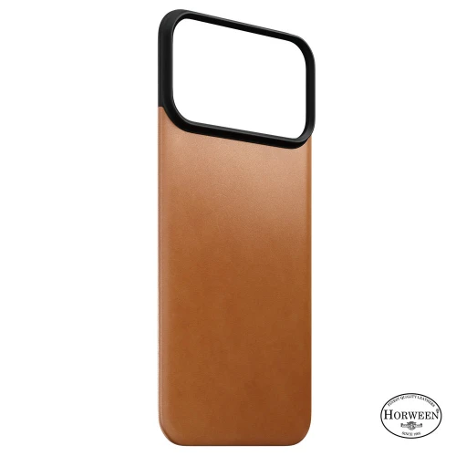 Skórzane etui Nomad Magnetic Leather Back Horween Series do MagSafe do iPhone 18 Pro Max / 17 Pro Max, jasnobrązowe (6/8)