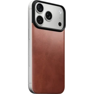 Skórzane etui Nomad Magnetic Leather Back Horween Series do MagSafe do iPhone 18 Pro / 17 Pro, brązowe