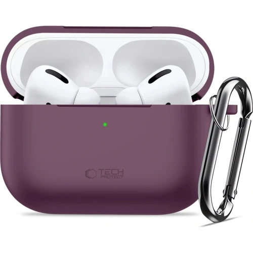 Etui Tech-Protect Silicone Hook do Apple AirPods Pro 3, burgundowe (3/7)