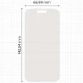 2x Folia matowa z eko aplikatorem Bizon Eplikator Film Matte do iPhone 16 (2/5)