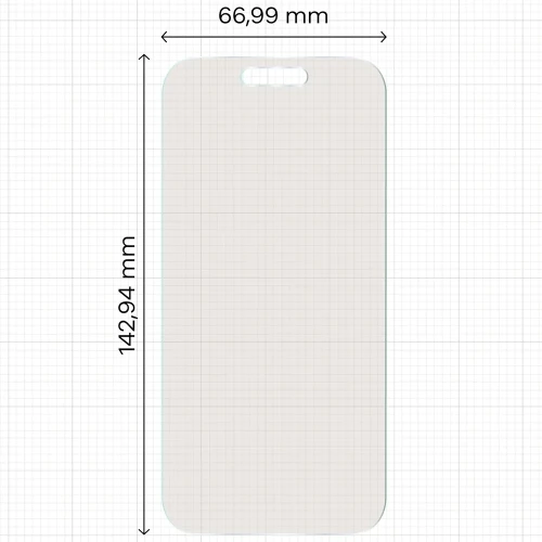 2x Folia matowa z eko aplikatorem Bizon Eplikator Film Matte do iPhone 16 (2/5)