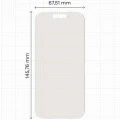 2x Folia matowa z eko aplikatorem Bizon Eplikator Film Matte do iPhone 17 (2/5)