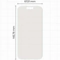 2x Folia matowa z eko aplikatorem Bizon Eplikator Film Matte do iPhone 17 Pro (2/5)
