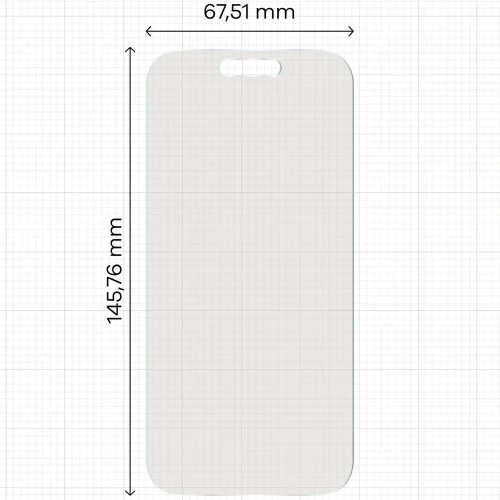 2x Folia matowa z eko aplikatorem Bizon Eplikator Film Matte do iPhone 17 Pro (2/5)