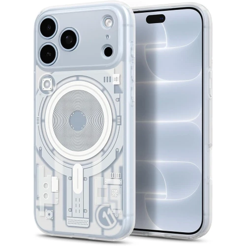 Etui Spigen Ultra Hybrid T Mag C11 (CC) do MagSafe do iPhone 18 Pro / 17 Pro, przezroczysto-wzorzyste (C11 Element) (1/10)