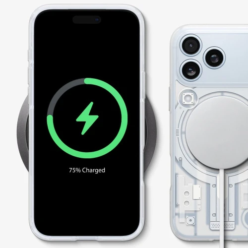 Etui Spigen Ultra Hybrid T Mag C11 (CC) do MagSafe do iPhone 18 Pro / 17 Pro, przezroczysto-wzorzyste (C11 Element) (4/10)