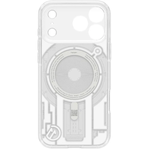 Etui Spigen Ultra Hybrid T Mag C11 (CC) do MagSafe do iPhone 18 Pro / 17 Pro, przezroczysto-wzorzyste (C11 Element) (10/10)