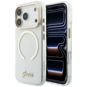 Etui Guess IML Script Metal do iPhone 18 Pro Max / 17 Pro Max, przezroczyste