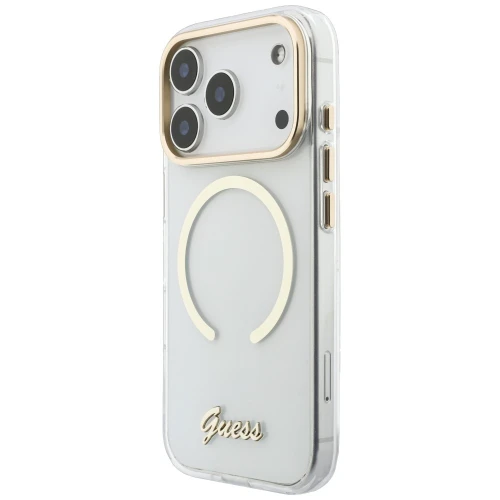 Etui Guess IML Script Metal do iPhone 18 Pro Max / 17 Pro Max, przezroczyste (2/8)