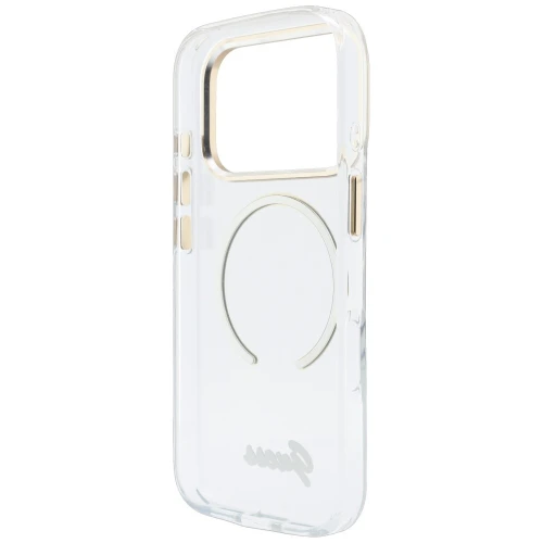 Etui Guess IML Script Metal do iPhone 18 Pro Max / 17 Pro Max, przezroczyste (7/8)
