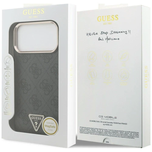 Etui Guess 4G Triangle Logo do iPhone 18 Pro / 17 Pro, czarne (8/8)