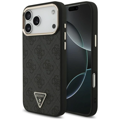 Etui Guess 4G Triangle Logo do iPhone 18 Pro Max / 17 Pro Max, czarne (1/8)
