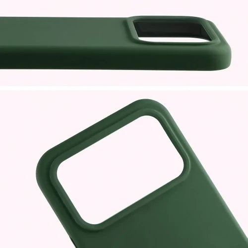 Silikonowe etui Bizon Soft Case do Xiaomi POCO F9 Ultra, ciemnozielone (5/7)