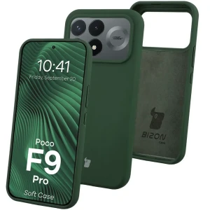 Silikonowe etui Bizon Soft Case do Xiaomi POCO F9 Pro, ciemnozielone